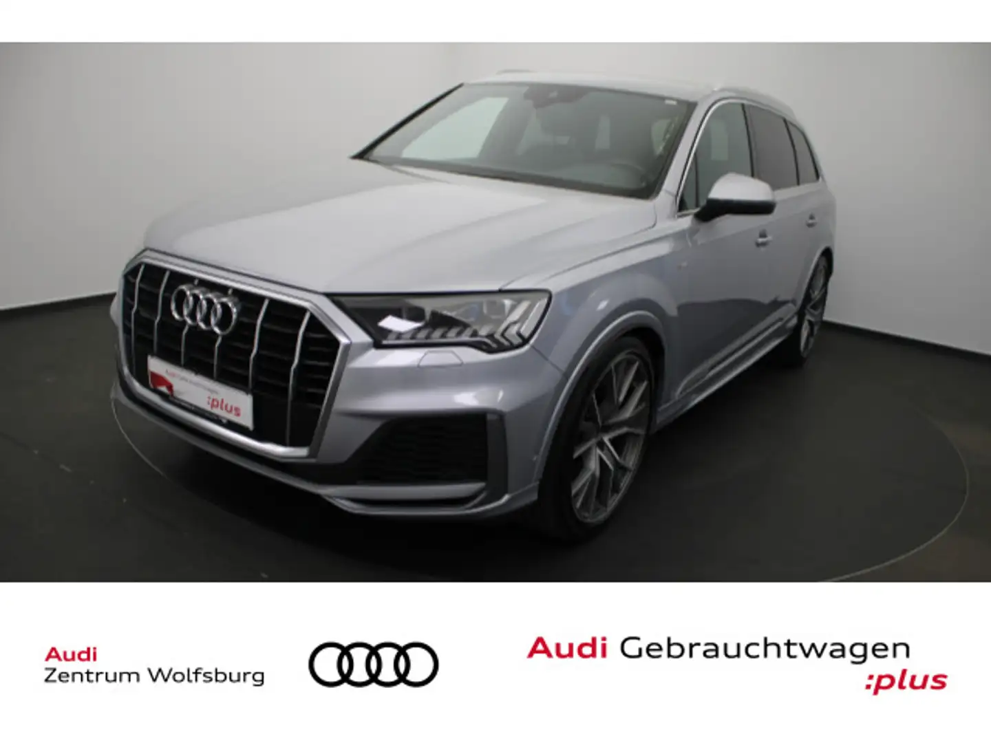 Audi Q7 55 TFSI e quattro S line Matrix/Sitzhzg v+h/A Argent - 1