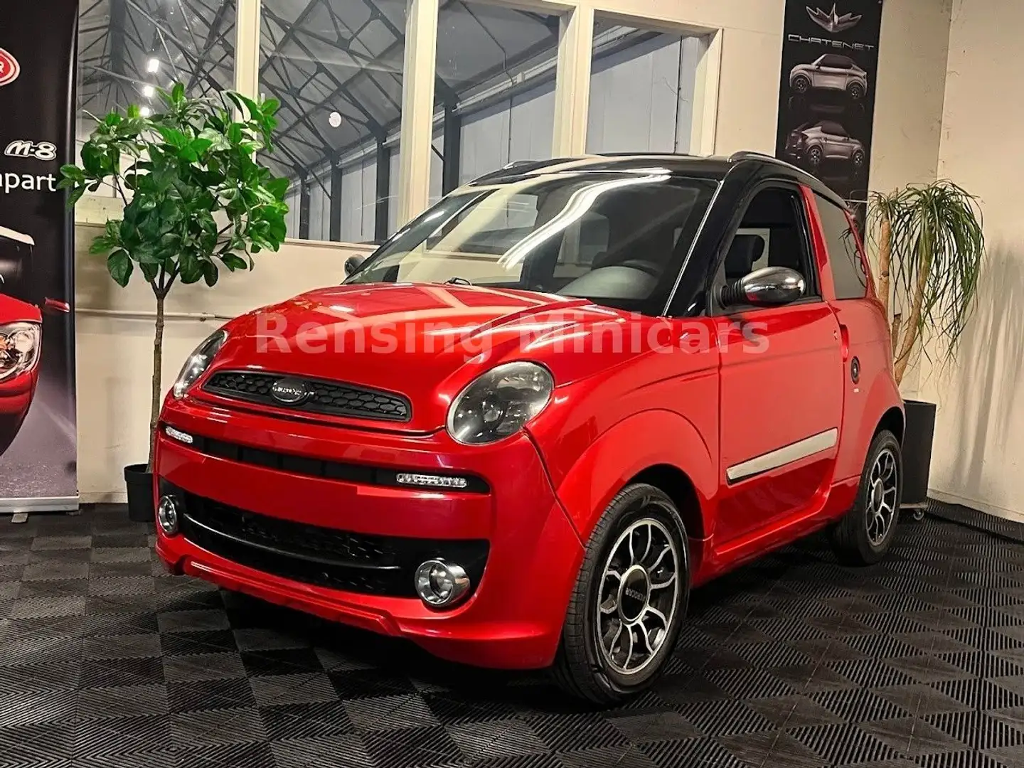 Microcar M.Go KLIMA Mopedauto Leichtmobile ROT 45 KM Roşu - 2