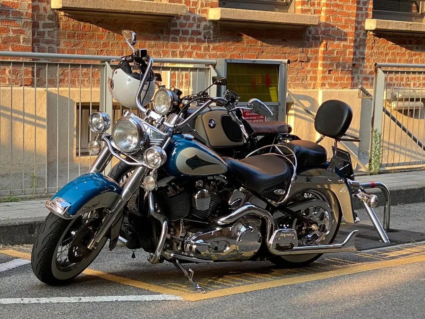 Harley-Davidson Heritage Softail FLSTCI Blu/Azzurro - 1
