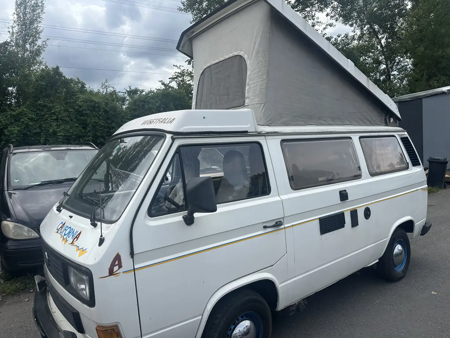 Volkswagen T3 California Wohmmobile 1,6 TD Servo 5 gang Standheizung Weiß - 1