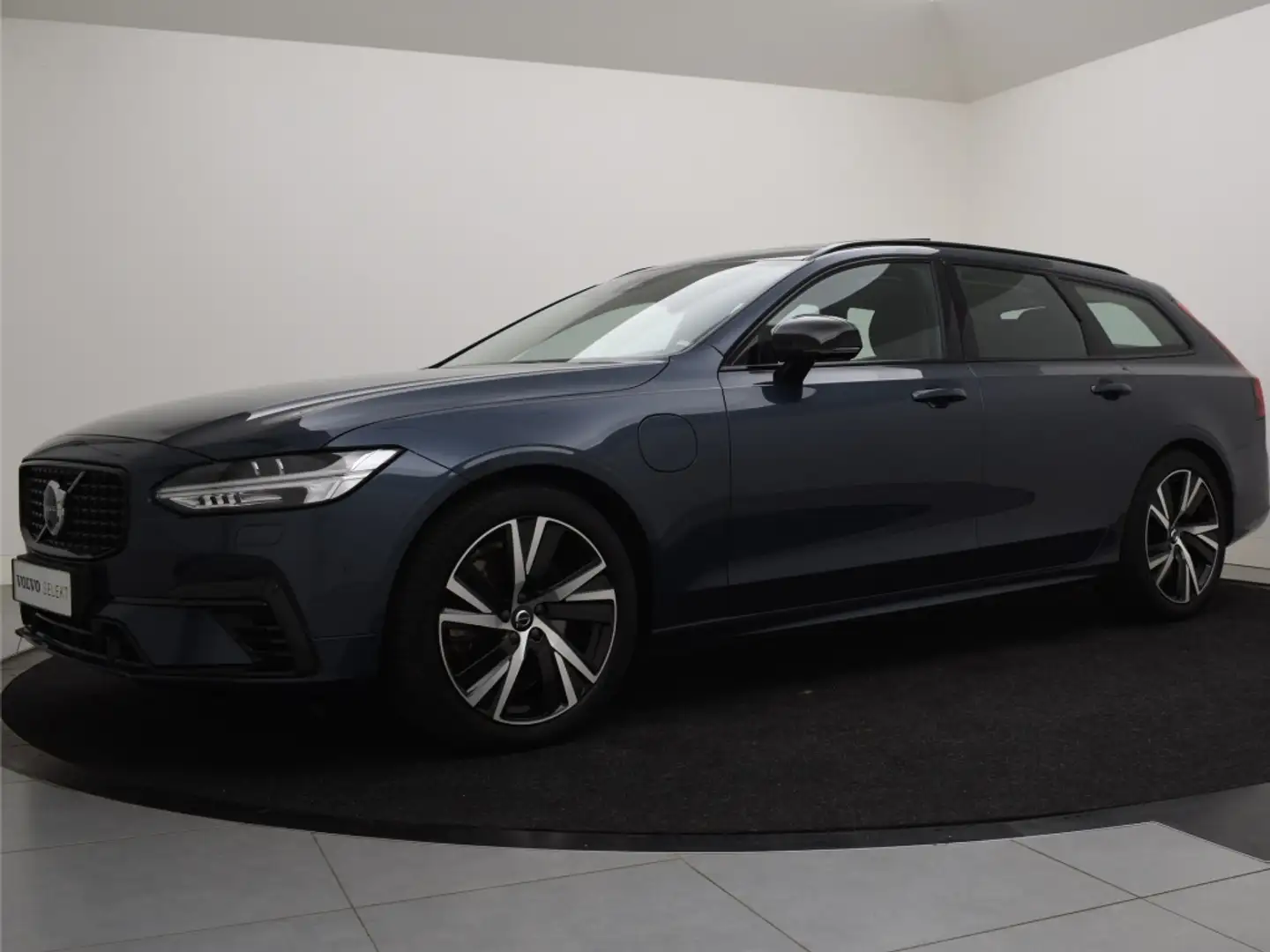 Volvo V90 T6 PLUG-IN HYBRID ULTIMATE DARK SCHUIFDAK 360GR CA Bleu - 2