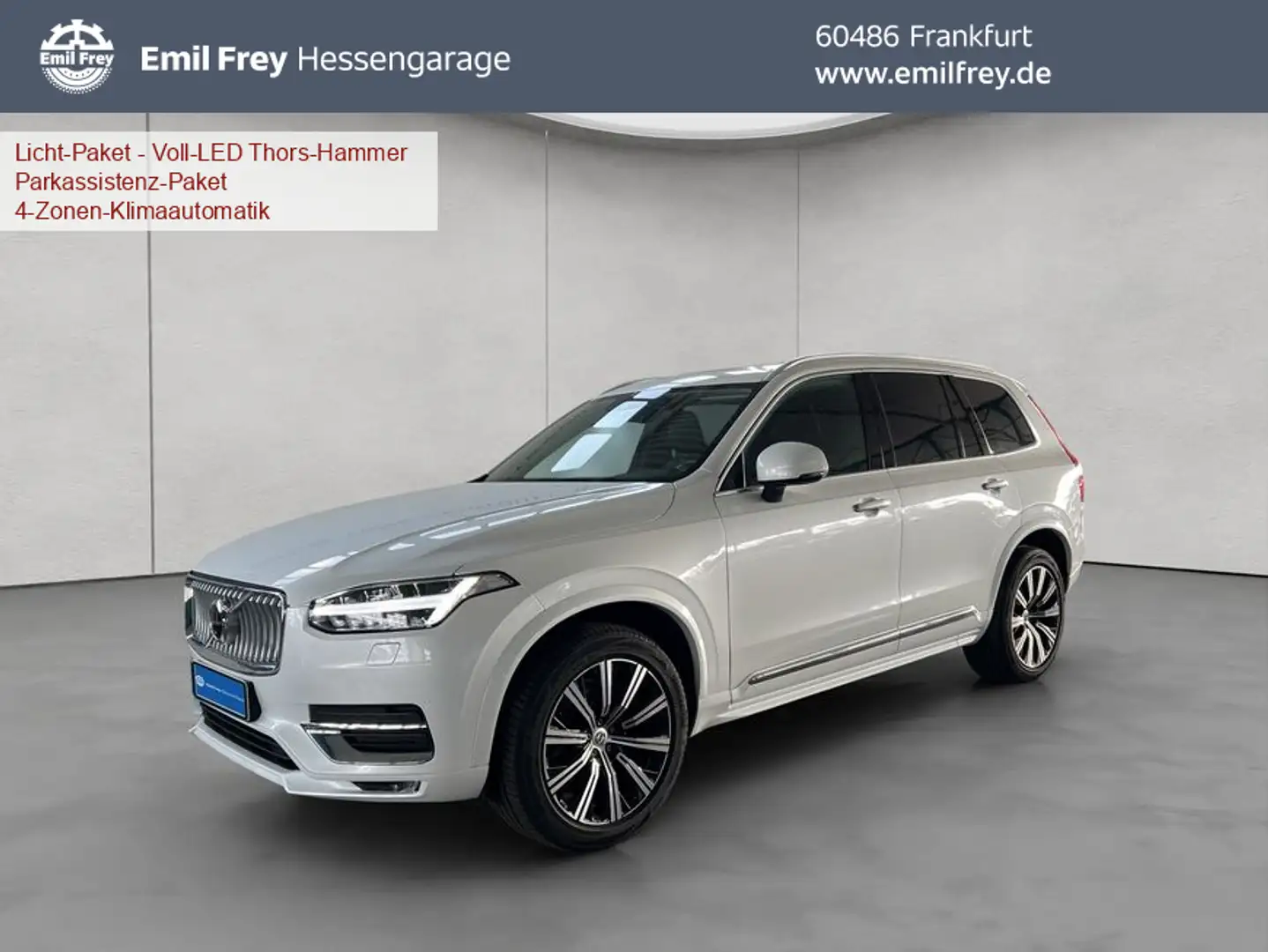 Volvo XC90 XC90 B5 AWD Inscription 5S Aut Glasd Leder 360° AH Weiß - 1