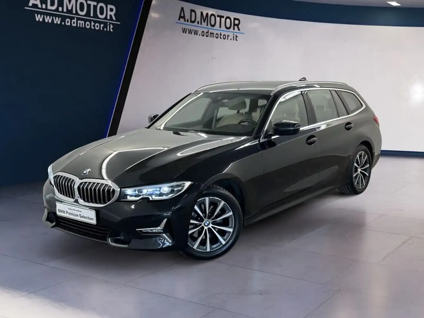 BMW 320 320d Touring auto Nero - 1