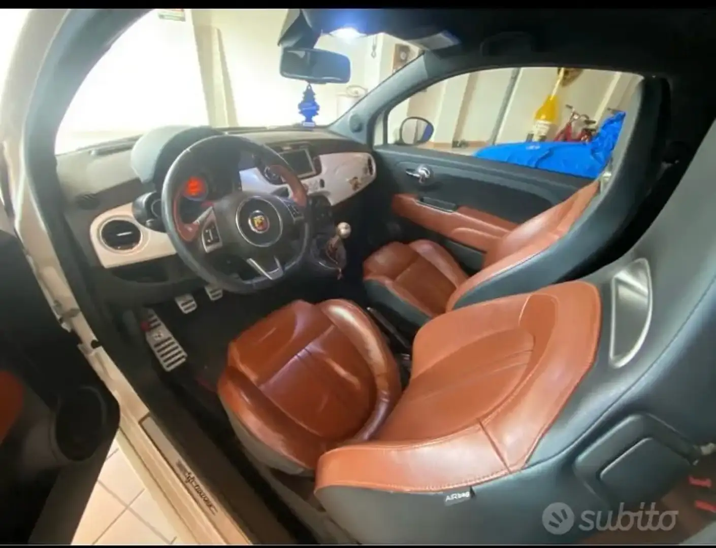 Abarth 595 Turismo bianco perla Scambio - 2