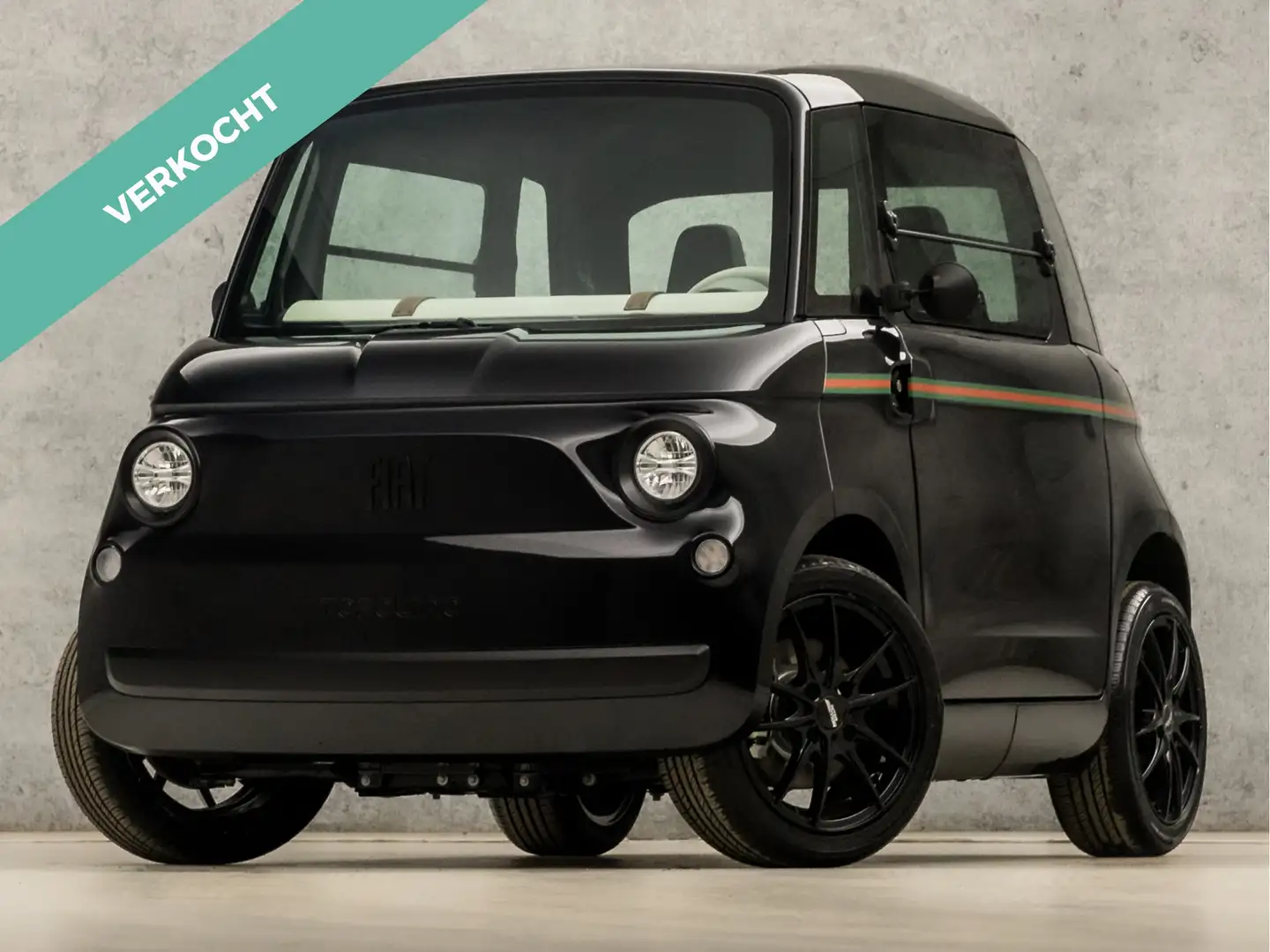 Fiat Topolino Brommobiel Gucci (BLACK PACK (GESPOTEN), HOOGGLANS Schwarz - 1