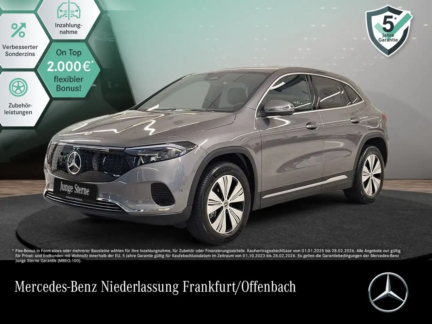 Mercedes-Benz EQA 350 4M PROG+ADVANCED+AHK+KAMERA+SPUR Grau - 1