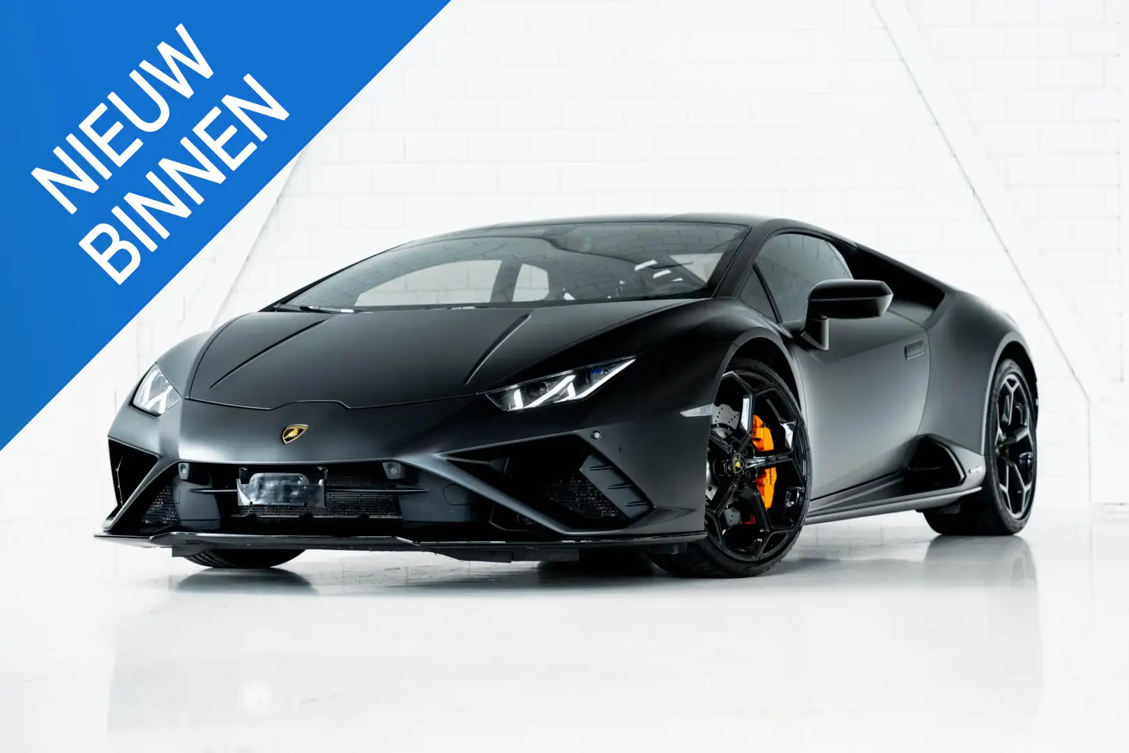 Lamborghini Huracán EVO RWD l Hermes interior l Matte black Wrapping | Blauw - 1