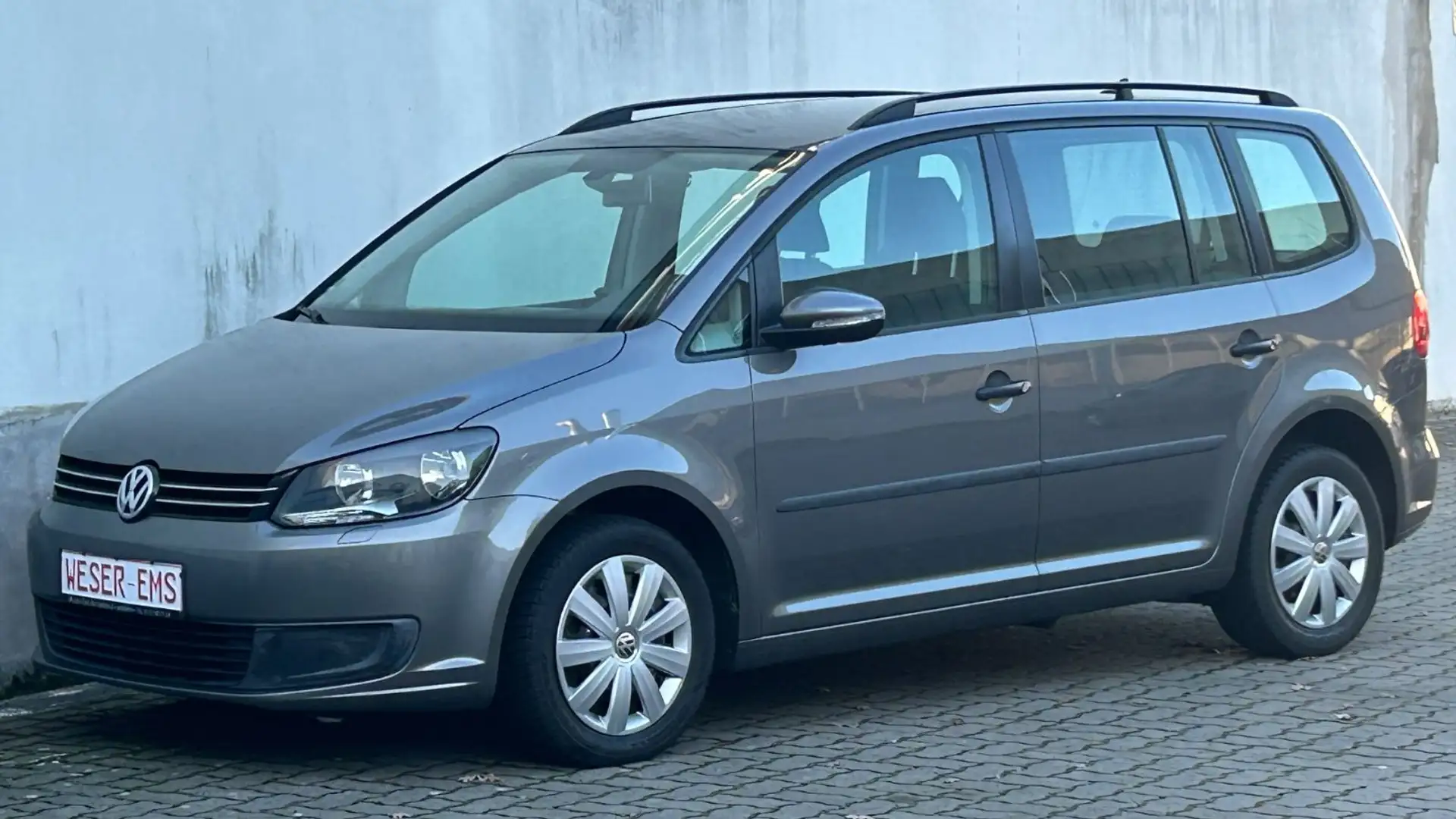 Volkswagen Touran 1,4 TSi DSG Trendline GPS Klima R/CD eFH Gris - 1