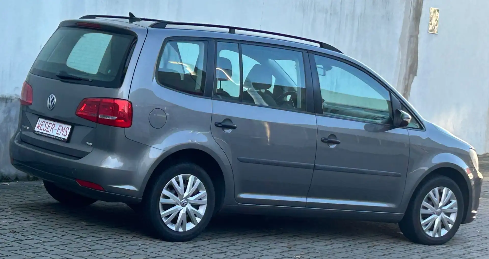 Volkswagen Touran 1,4 TSi DSG Trendline GPS Klima R/CD eFH Gris - 2