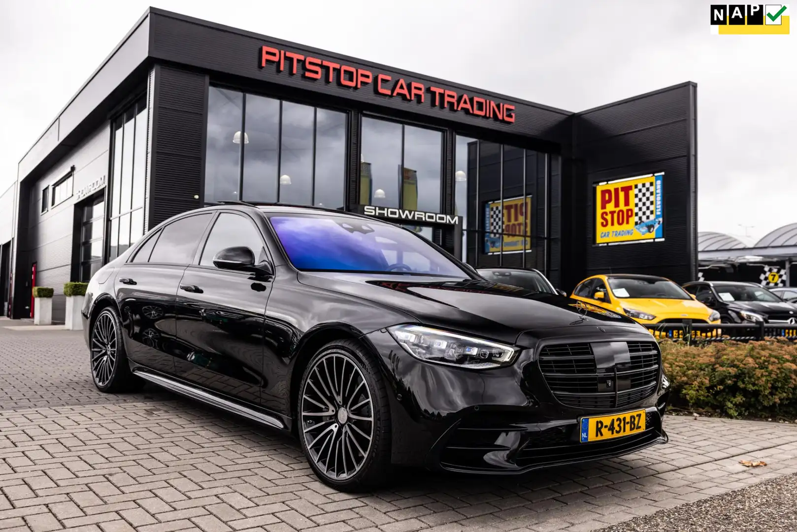 Mercedes-Benz S 580 e Lang AMG Line, NL Auto, Pano, 510 PK, Pano, Btw Noir - 1