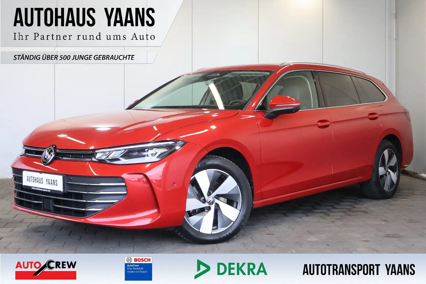 Volkswagen Passat Variant Passat 2.0 TDI Business AID+ACC+SIDE+360°+AHK Rood - 1