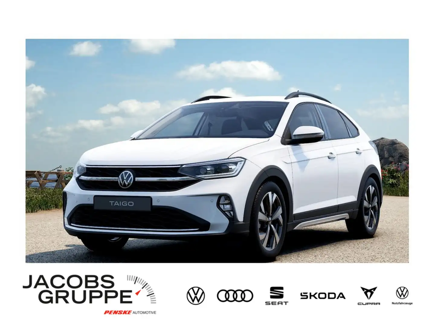 Volkswagen Taigo Style 1,0 l TSI LED/Sitzheizung/Klima/Travel&Comfort Weiß - 1