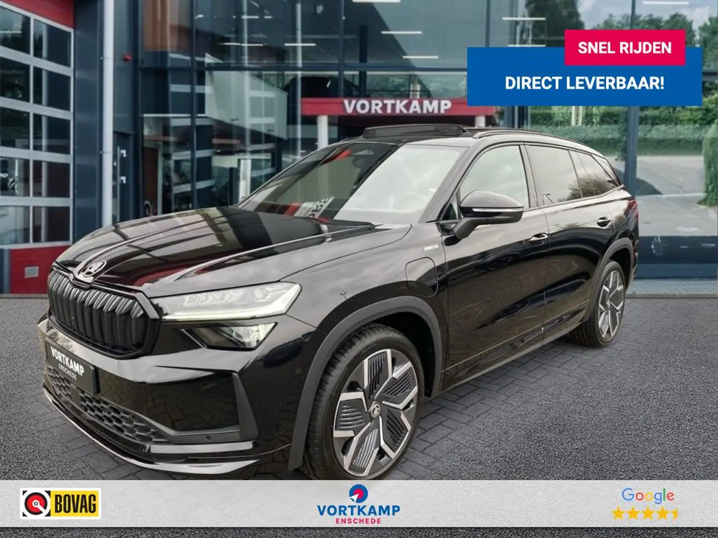 Skoda Kodiaq 1.5 TSI E-HYBRID SPORTLINE PANO-DAK/TREKHAAK/LMW20 Black - 1