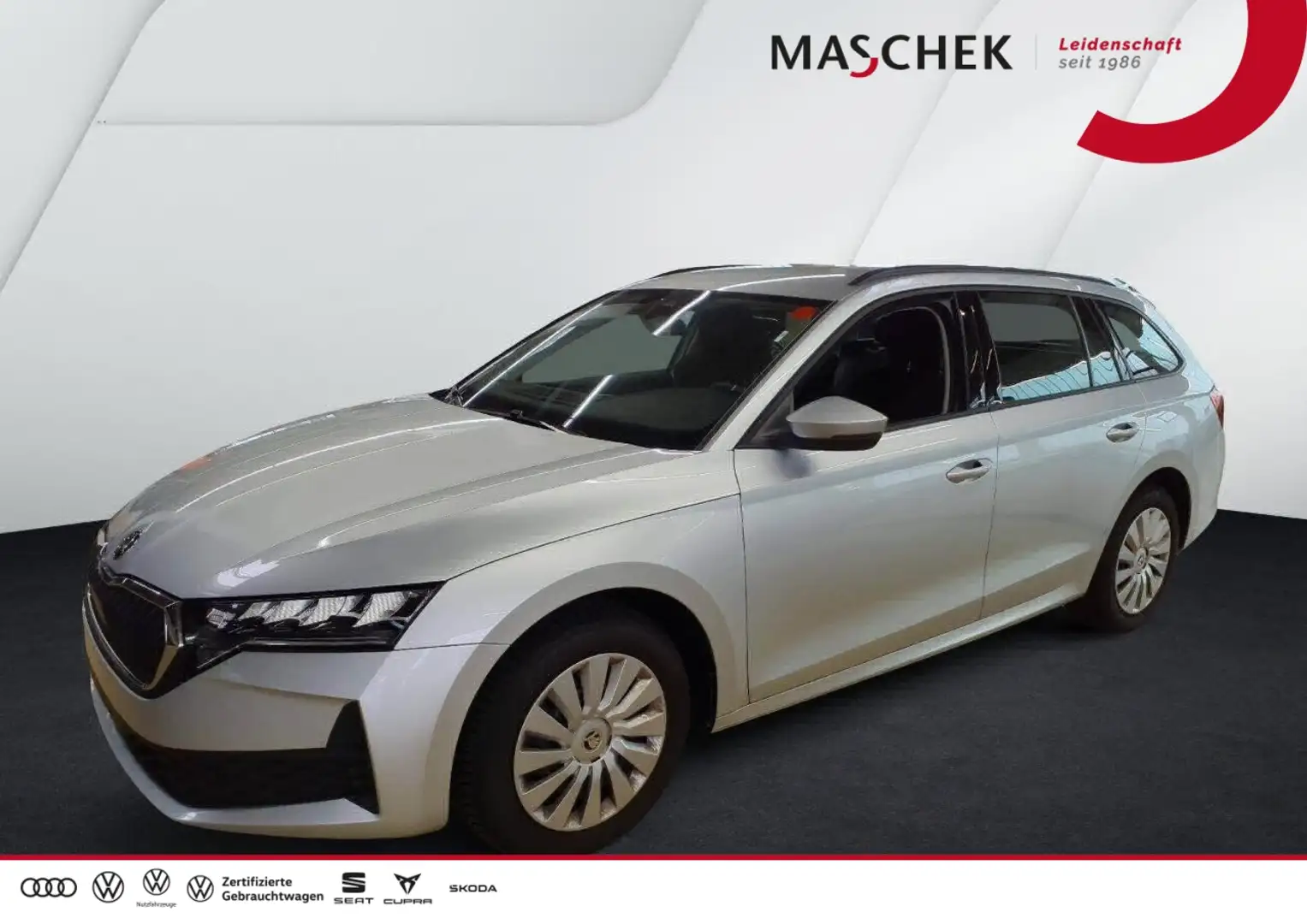 Skoda Octavia Combi Essence 1.5 TSI AHK Sitzh. LED PDC MirrorLin Silber - 1