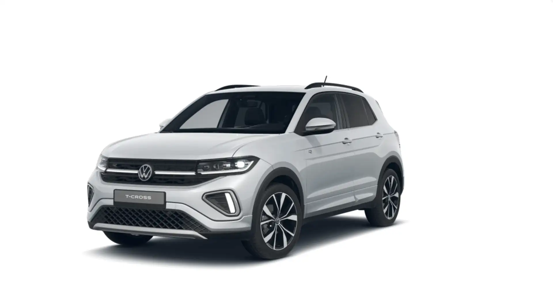 Volkswagen T-Cross 1.0 TSI R-Line Aut. 85kW Plateado - 1