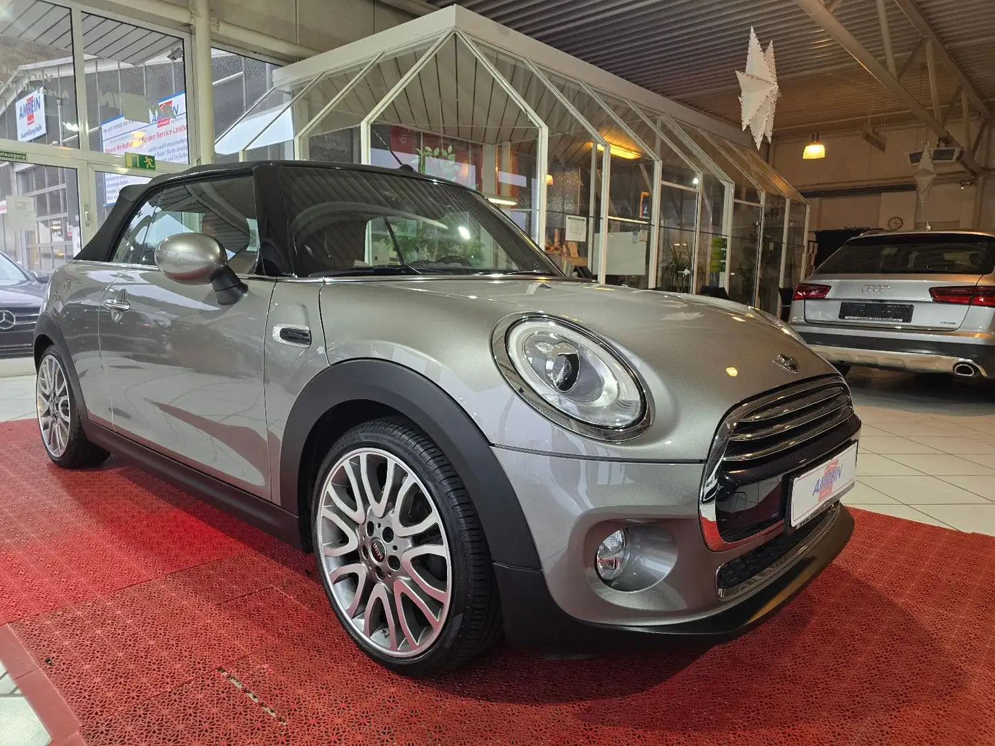 MINI Cooper Cabrio +LEDER+LED+NAVI+SPORTSITZE+ Silber - 1