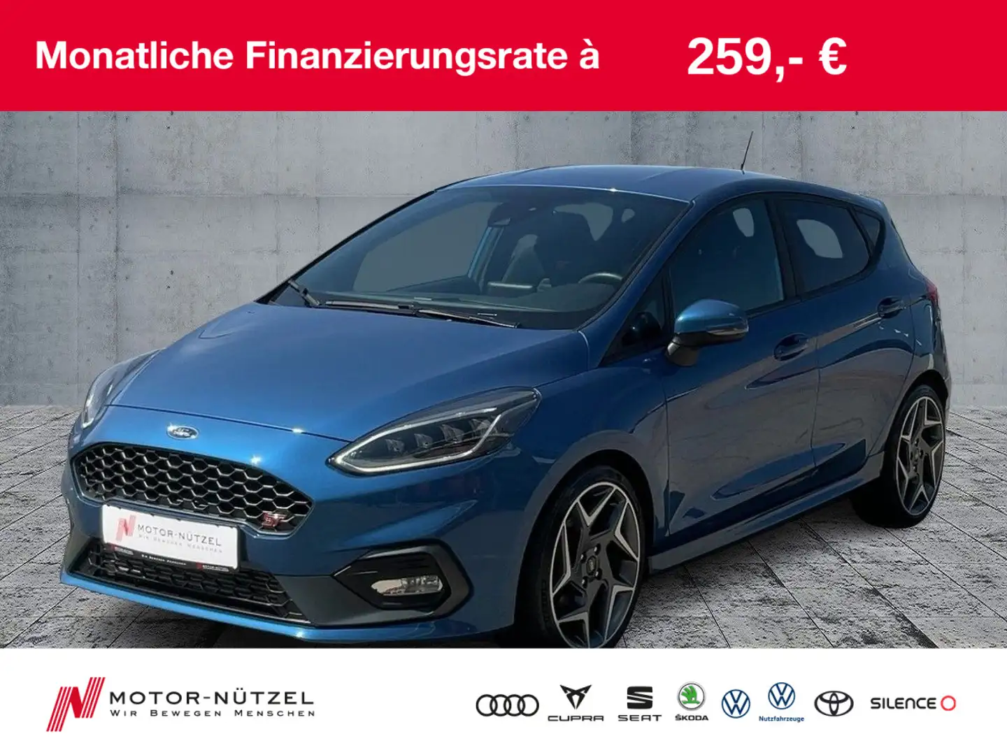 Ford Fiesta ST PERFORMANCE LED+NAV+B&O+DAB+SHZ+PDC+18 Blau - 1