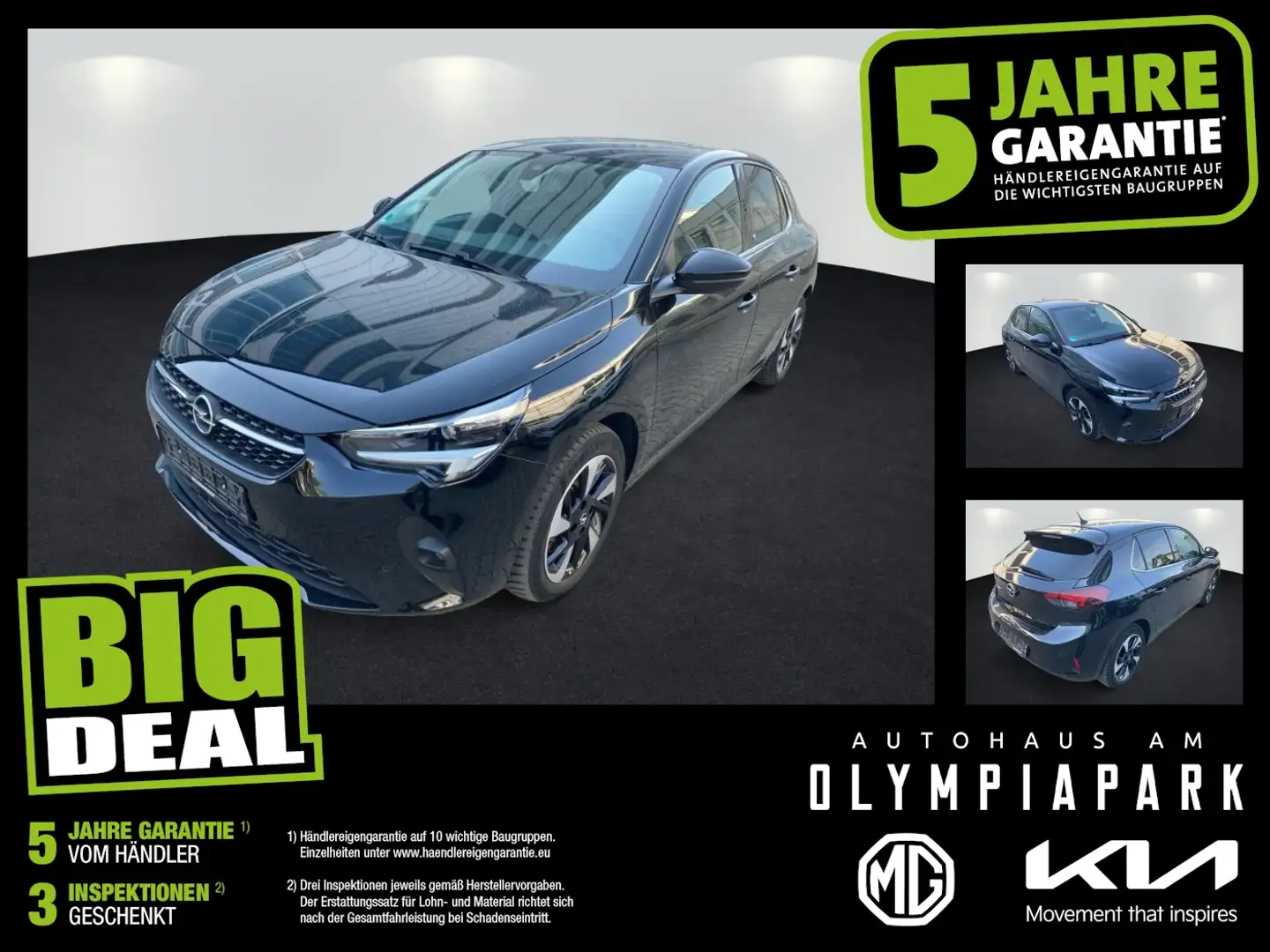 Opel Corsa e Elegance KAMERA*KLIMAA*WIRELESS CHARGING Noir - 1