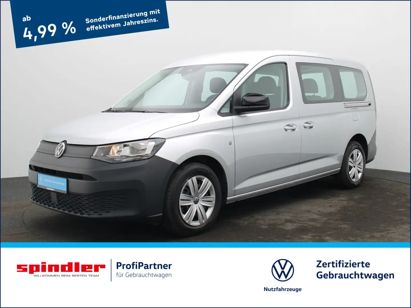 Volkswagen Caddy DSG / Bluetooth, RFK, SHZ, PDC, DAB+ Zilver - 1