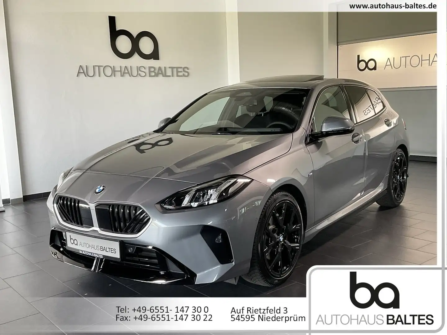 BMW 120 120i M Sport New Model 19"/Pano/Park/Driv/AAC/DAB Grau - 1