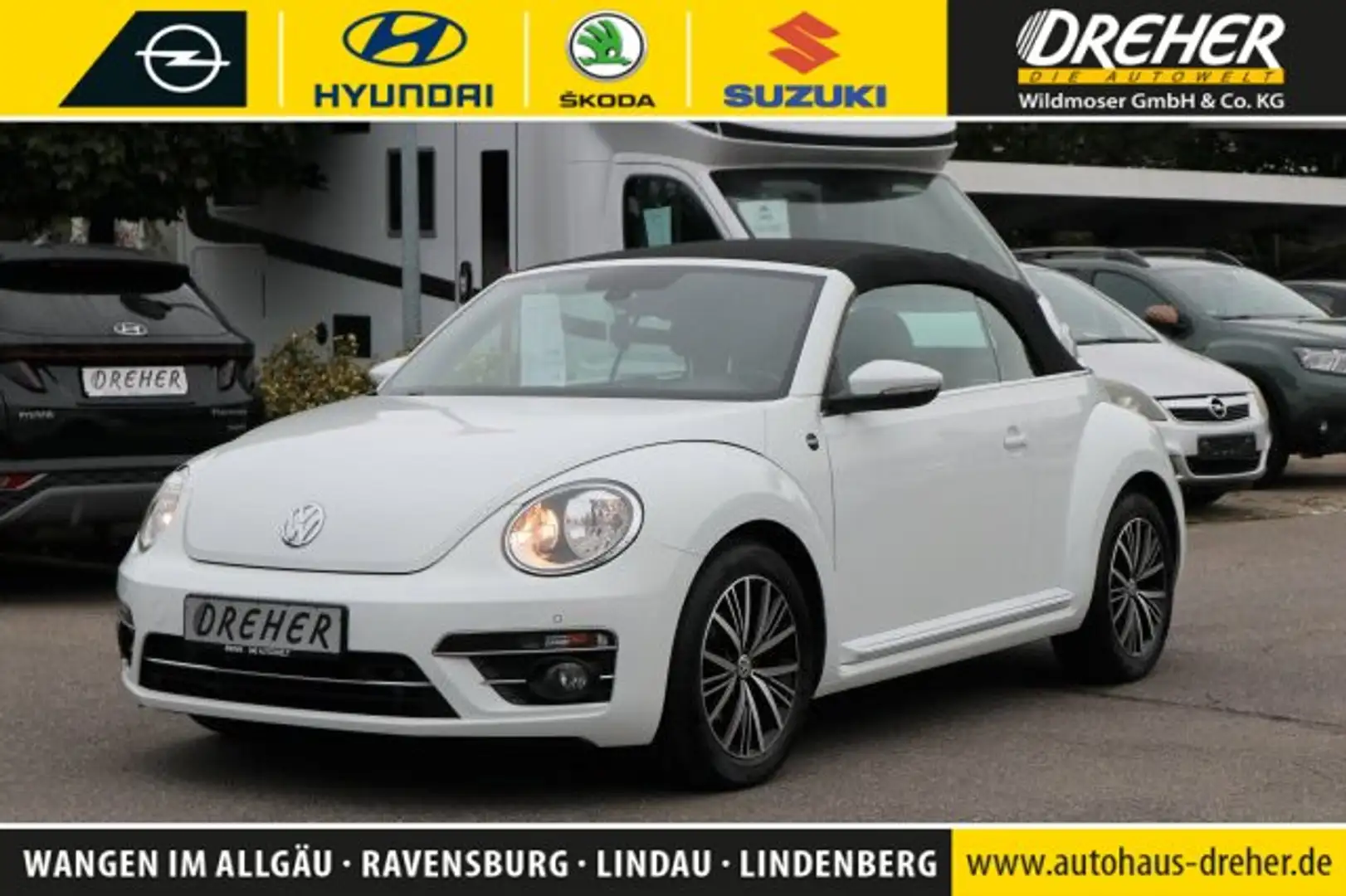 Volkswagen Beetle Beetle Cabriolet 1.2 TSI BMT Sound Navi/Klima/BC Blanc - 1