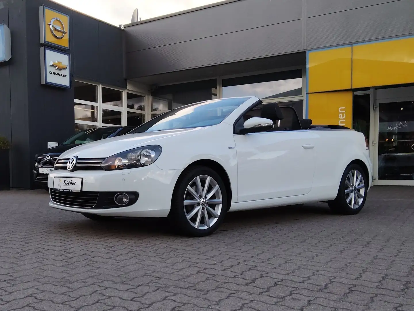 Volkswagen Golf Cabriolet Lounge BMT /Allwetterreifen /Windschott /Parkpilot Blanco - 1