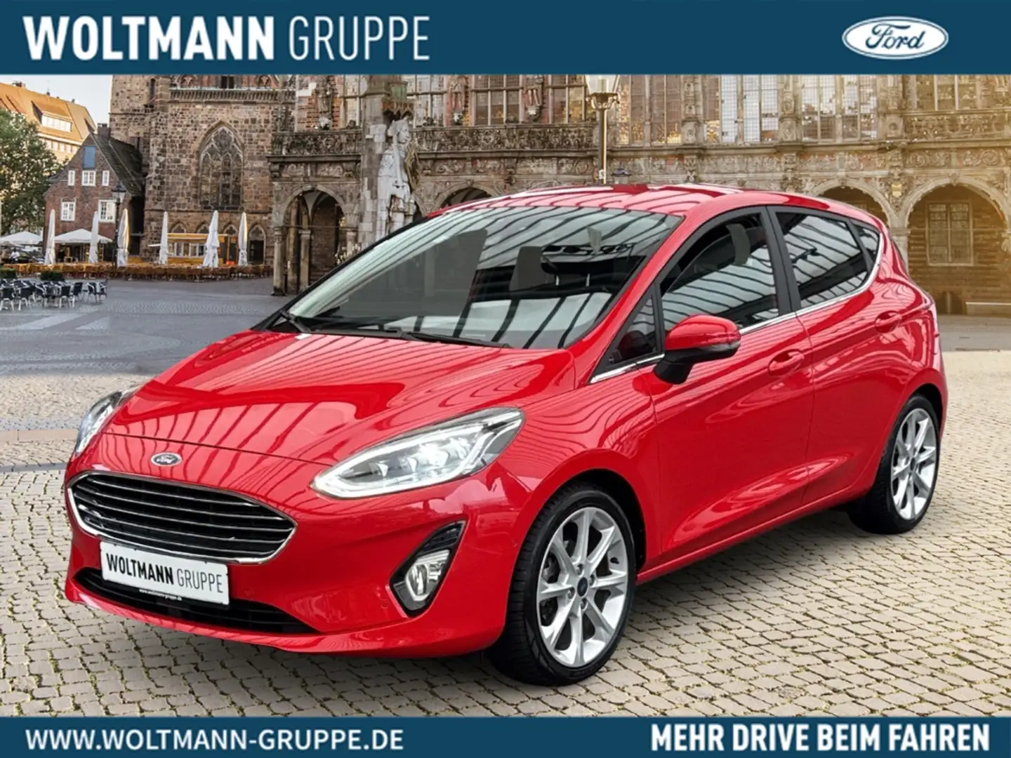 Ford Fiesta Titanium 1.0 EcoBoost Kamera LED B&O CD/DAB/NAVI W Rood - 1