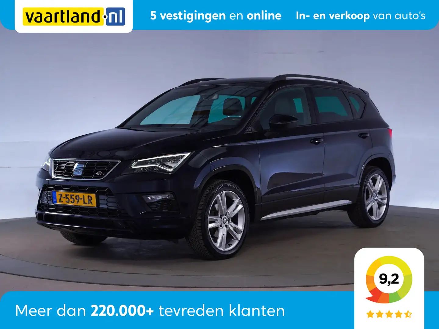 SEAT Ateca 1.5 TSI FR [Carplay Airco Stoelverwarming] Noir - 1