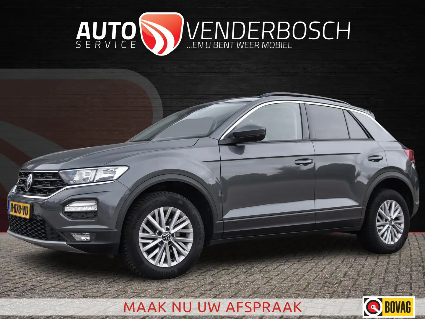 Volkswagen T-Roc 1.0 TSI Style 110pk | Apple CarPlay | PDC | NL Aut Grigio - 1
