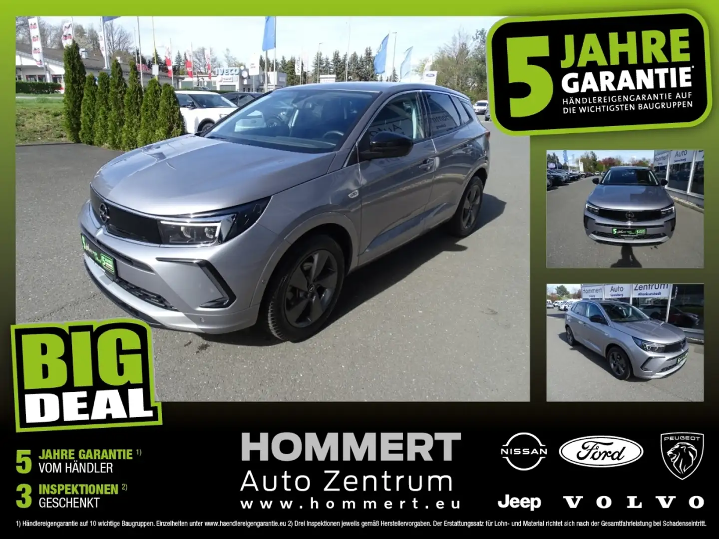 Opel Grandland 1.2 Turbo Elegance FLA 360 ParkAss. Szürke - 1