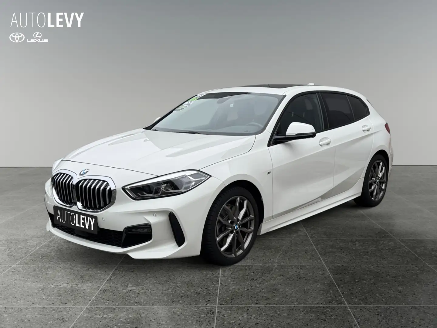 BMW 120 i M Sport NAVI*PDC*CARPLAY*PANO*TEILLEDER* Blanc - 2