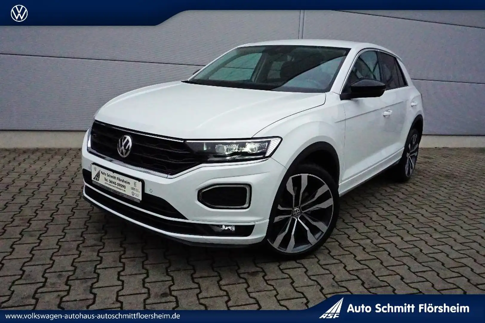 Volkswagen T-Roc United 1.5 l TSI 7-Gang-DSG R-Line,LED,Navi,ACC Blanc - 1