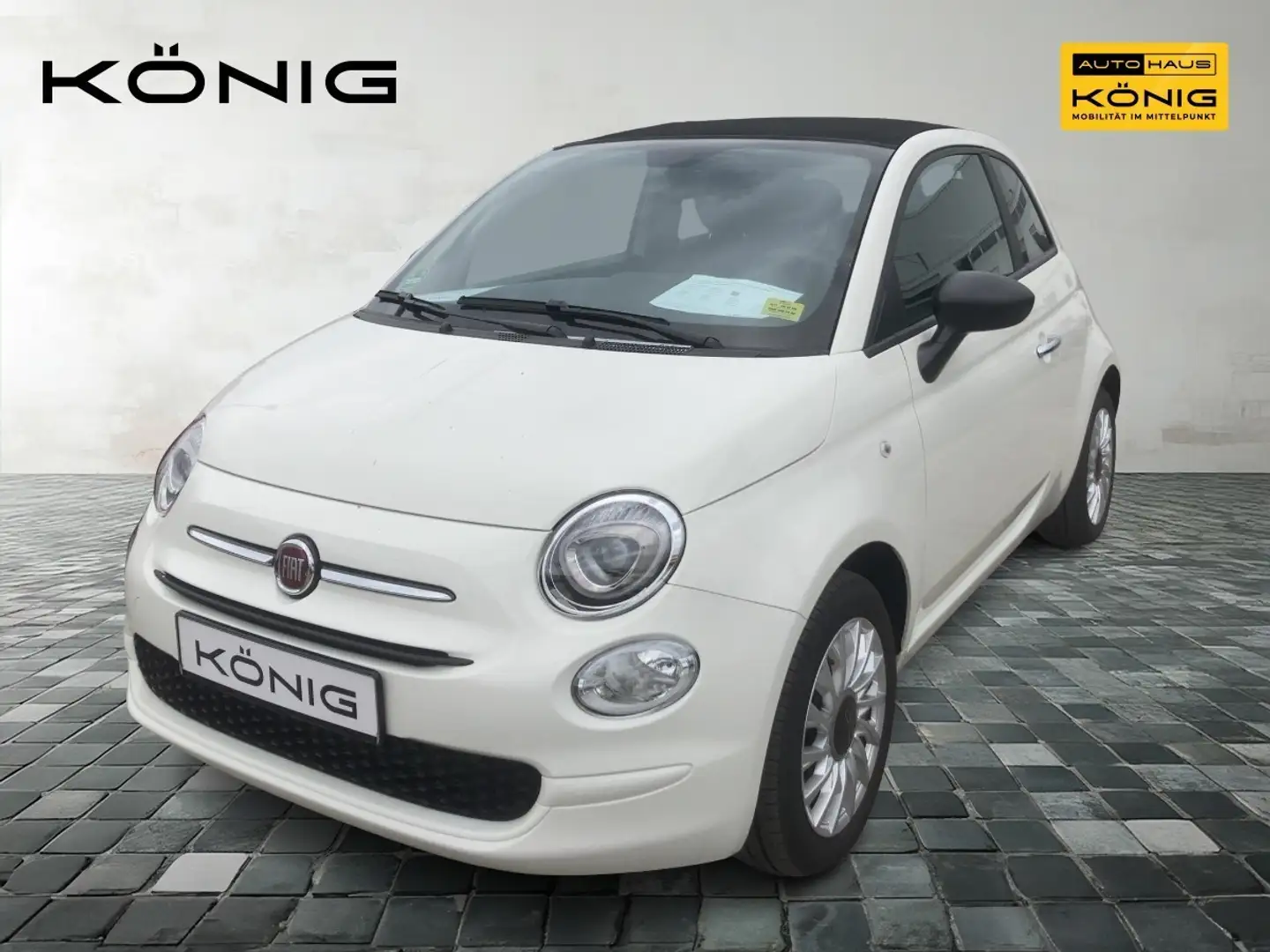 Fiat 500C Cabrio*Carplay*Klima*LM Weiß - 1