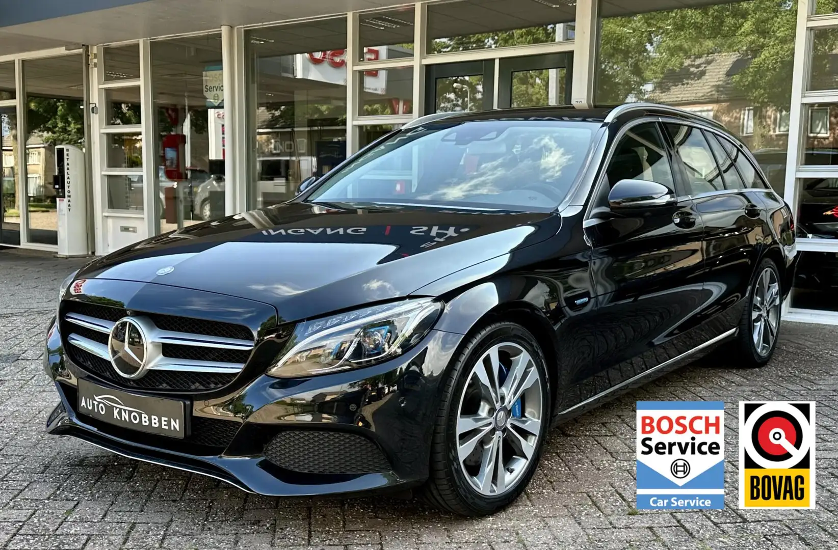 Mercedes-Benz C 350 Estate E Avantgarde Pano, Burmeister, ACC, 360 Cam Zwart - 1