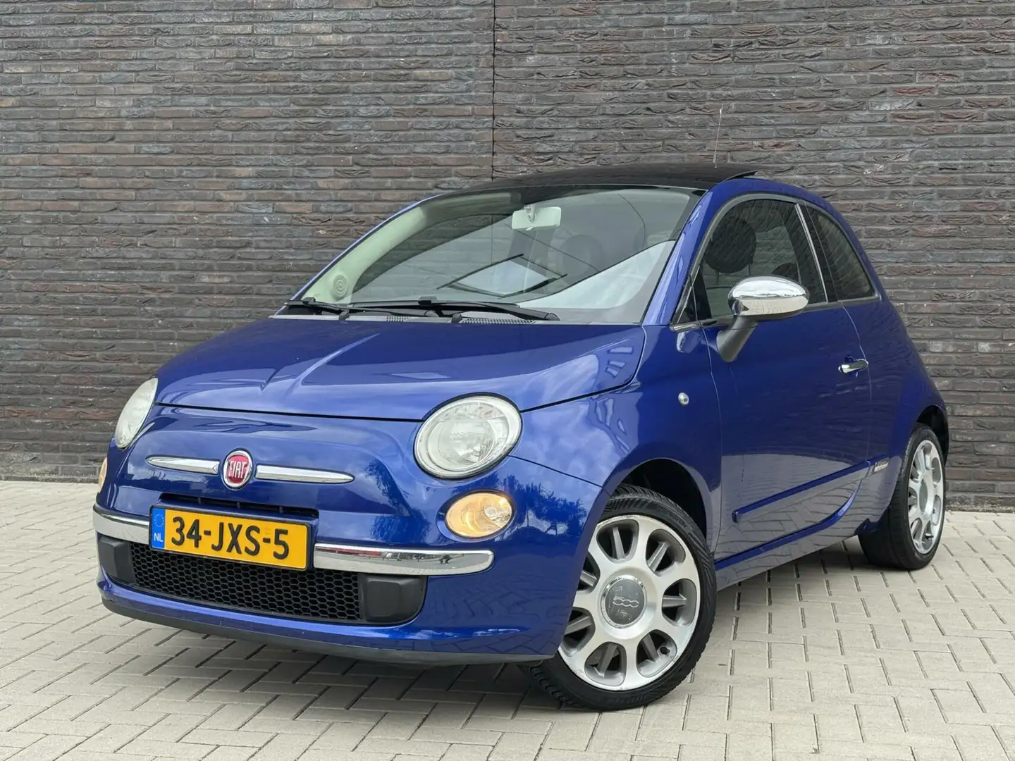 Fiat 500 1.2 Lounge|AUTOMAAT|PANORAMADAK|AIRCO|BLU MAGNETIC Azul - 1