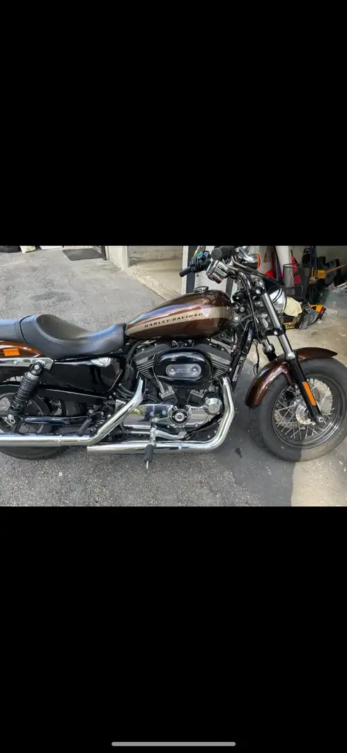 Harley-Davidson 1200 Custom Brun - 2