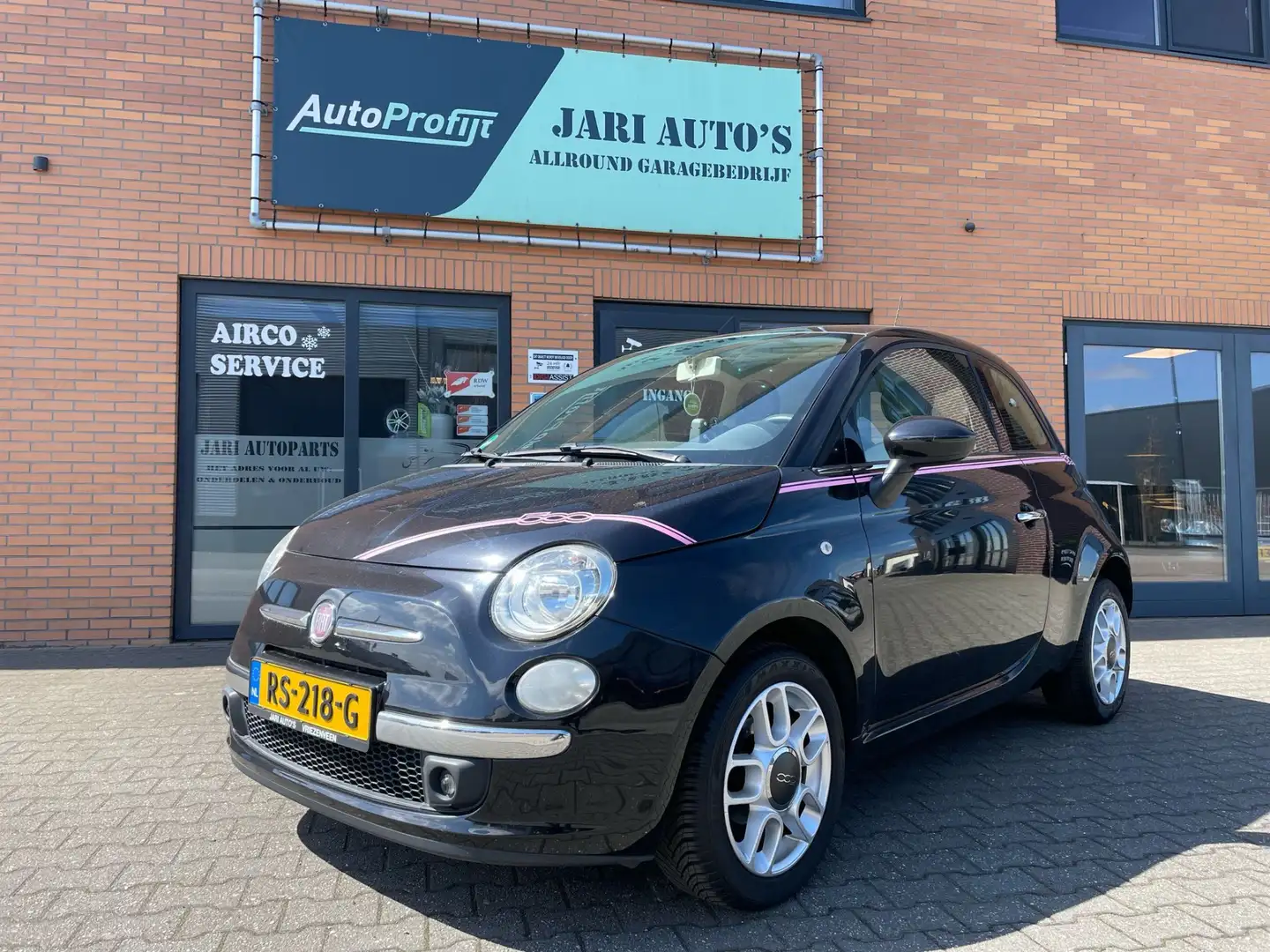 Fiat 500 1.2 Lounge Airco, weinig km Negro - 1
