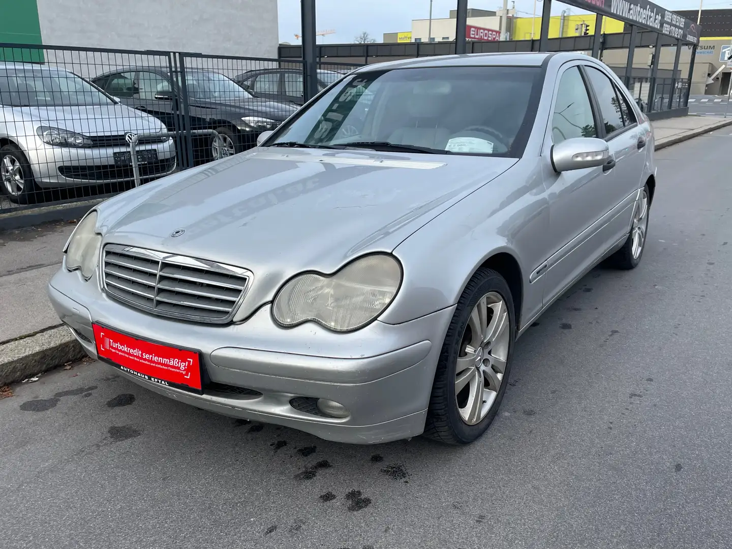 Mercedes-Benz C 180 Aut.*EXPORT KEIN PICKERL*KLIMA*TEMPOMAT*RADIO*ZV* Сірий - 2