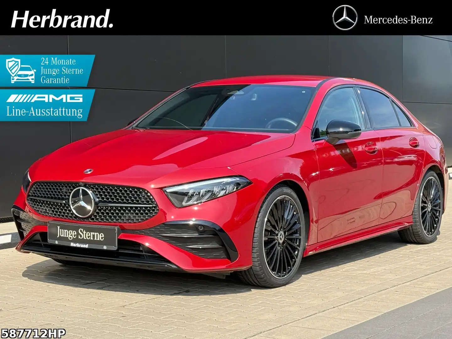 Mercedes-Benz A 250 4M AMG  Night LED Kamera Distronic PTS SHZ Rood - 1