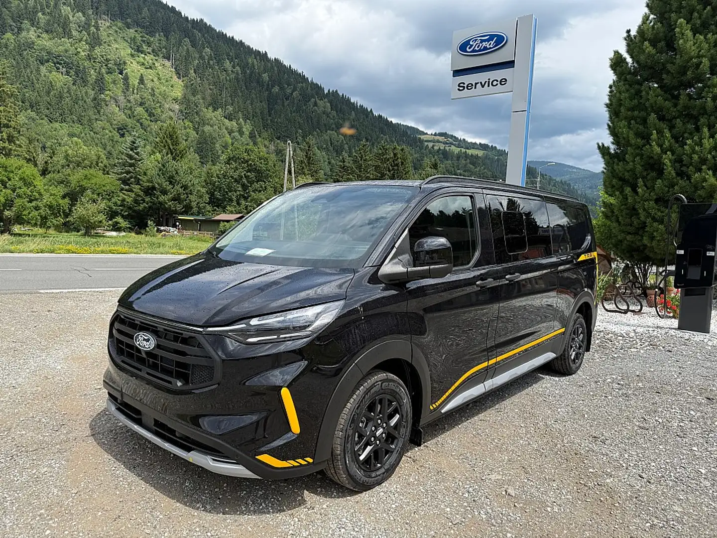 Ford Transit Custom DOKA Kasten 2,0 EcoBlue L2H1 320 Trail AWD Aut. Noir - 1