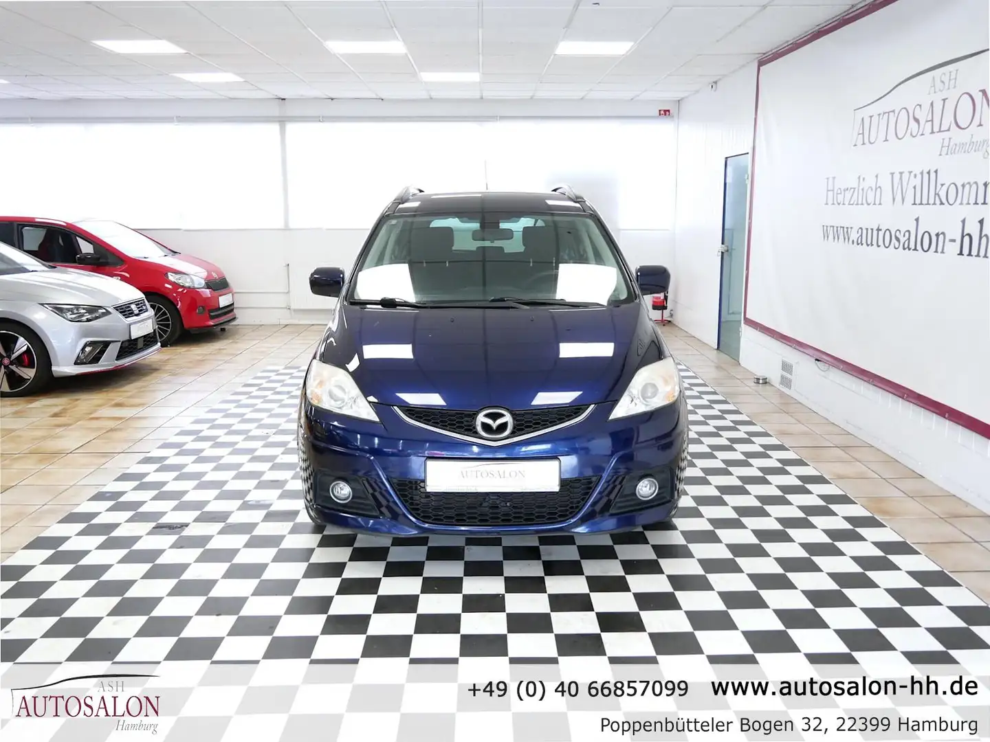 Mazda 5 5 2.0 Exclusive*7Sitze*Sitzheizung*AHK*TÜV & Servi Blau - 2