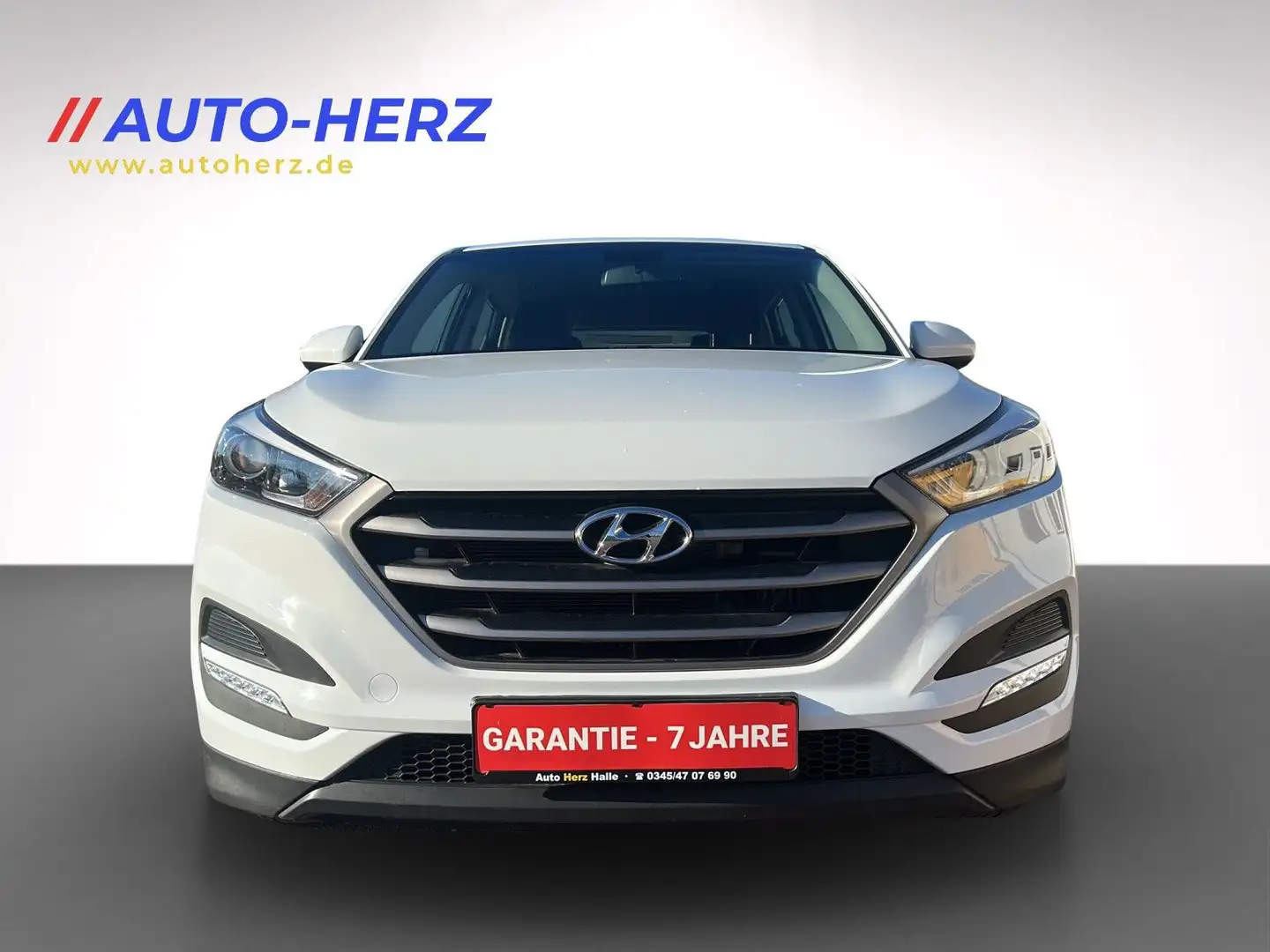 Hyundai TUCSON LED-T+Klima+PDC+Navi+ALU Blanc - 2
