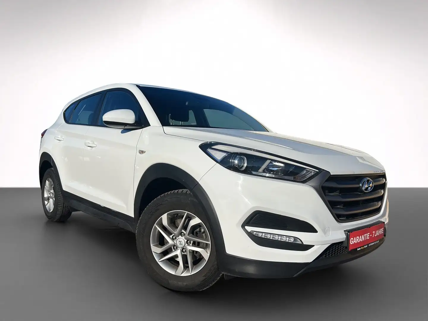 Hyundai TUCSON LED-T+Klima+PDC+Navi+ALU Blanc - 1