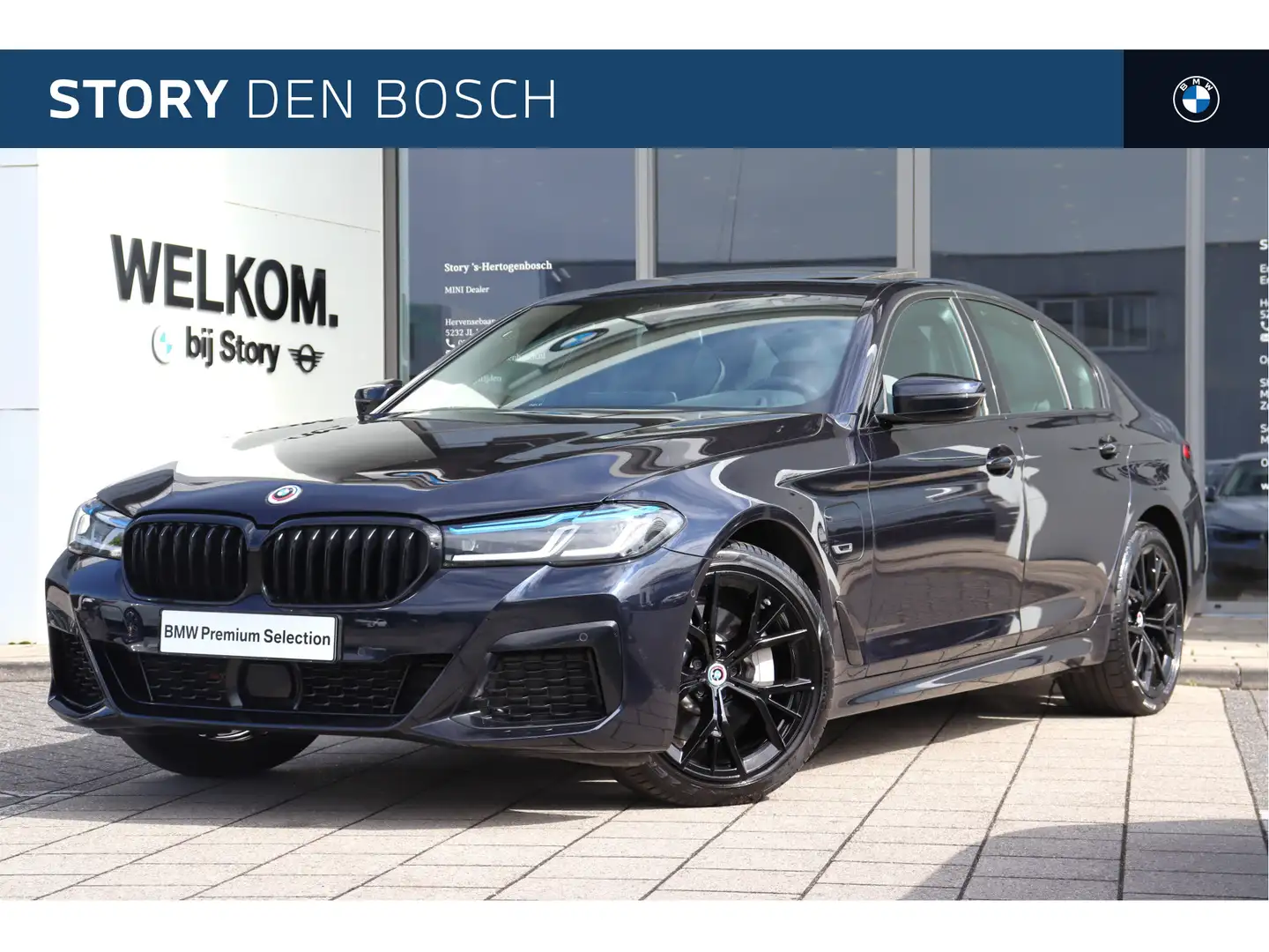 BMW 520 5 Serie 520e High Executive M Sport Automaat / Sch Zwart - 1