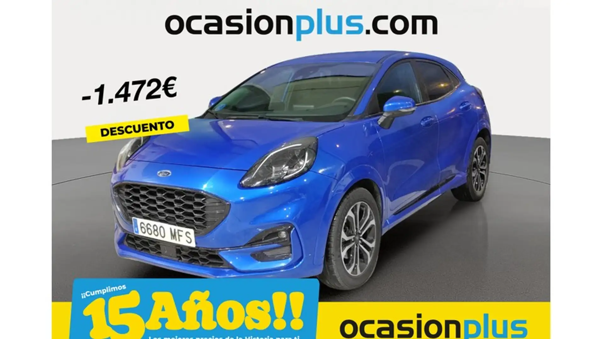 Ford Puma 1.0 EcoBoost MHEV ST-Line 125 Bleu - 1