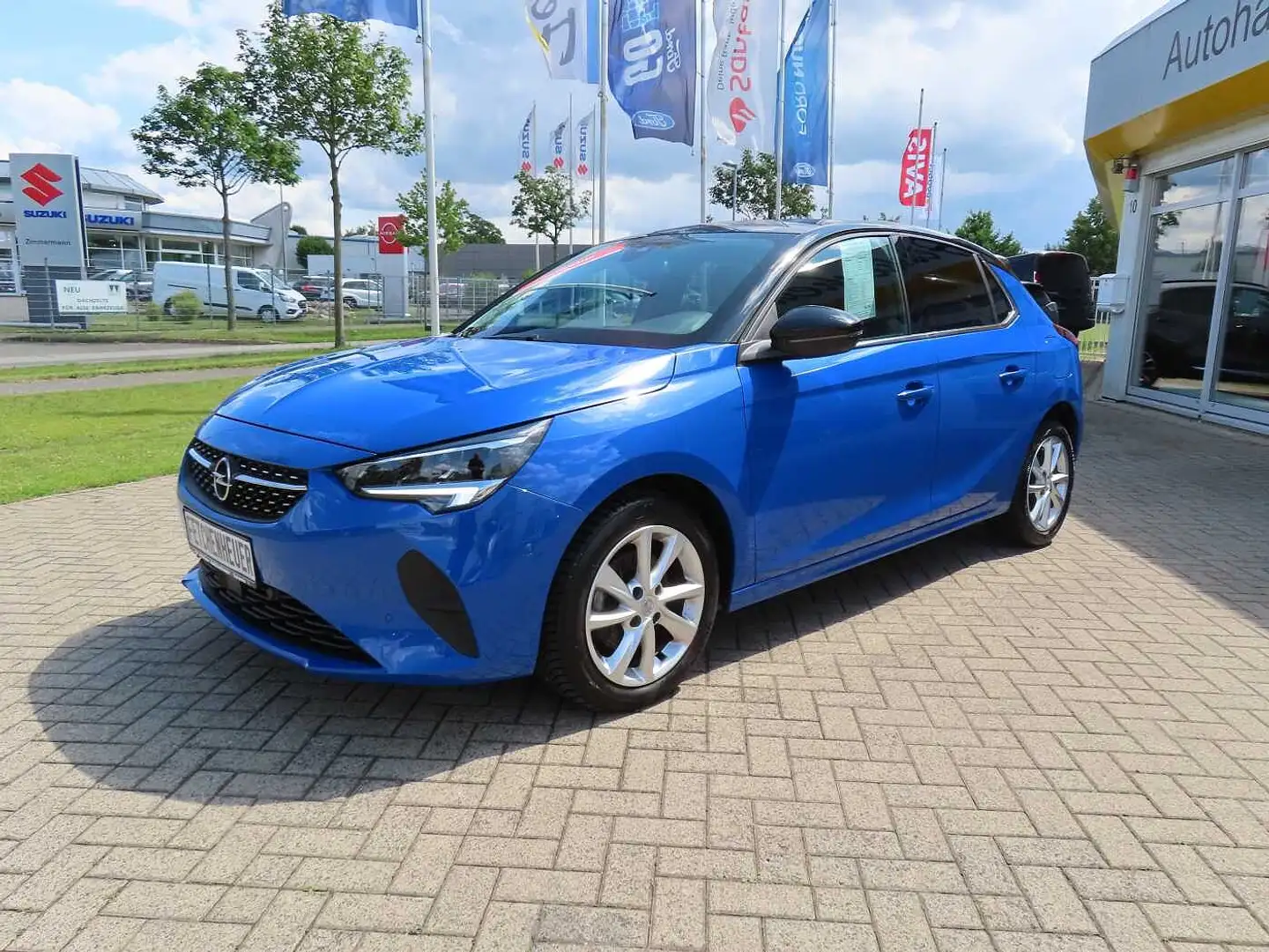 Opel Corsa Aut. Eleg. LED+SHZ+TEMP+PDC+TWA+PDC+GJR Blauw - 2