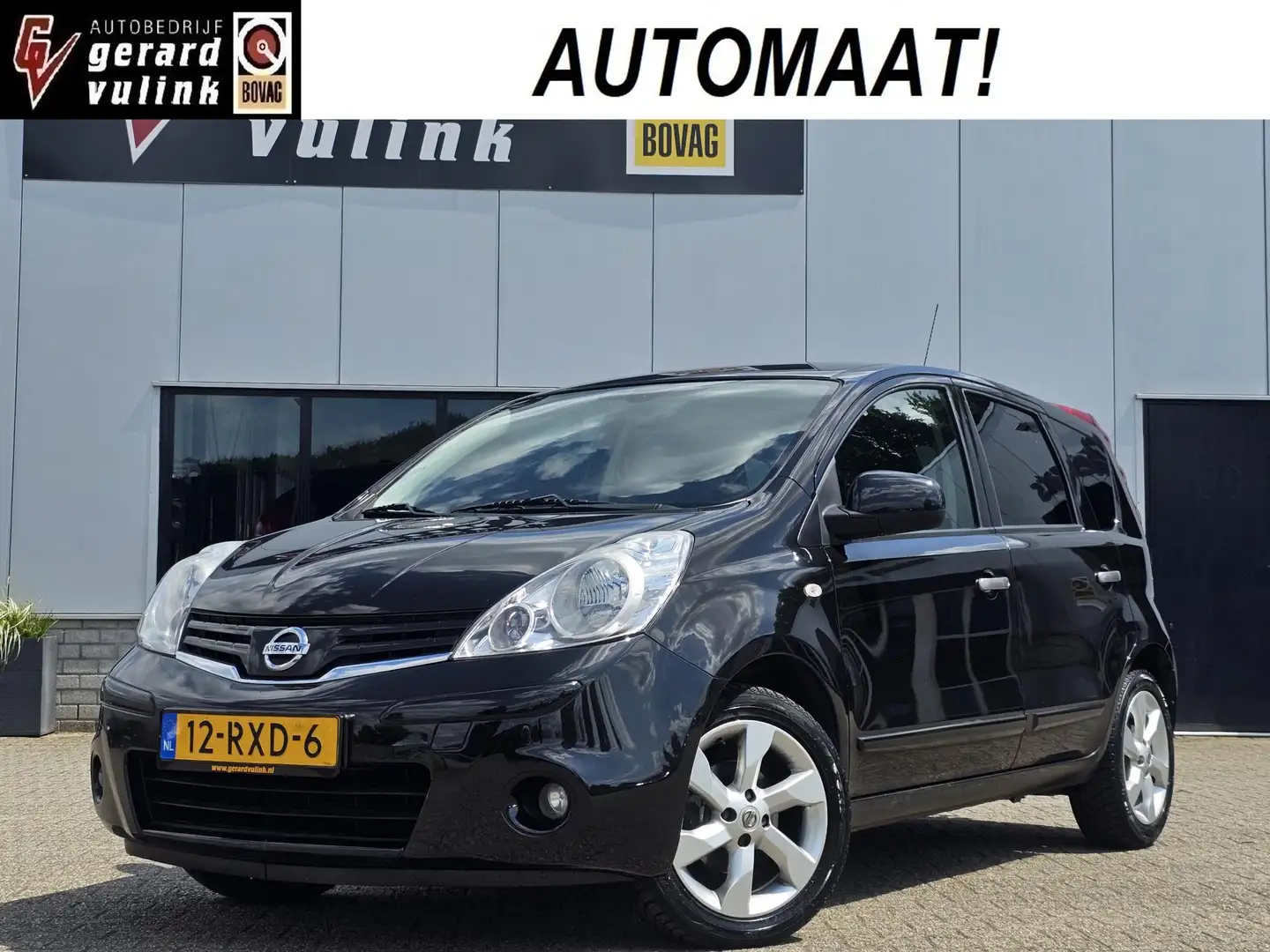 Nissan Note 1.6 Tekna TREKHAAK CLIMA PARKEERSENSOREN Zwart - 1