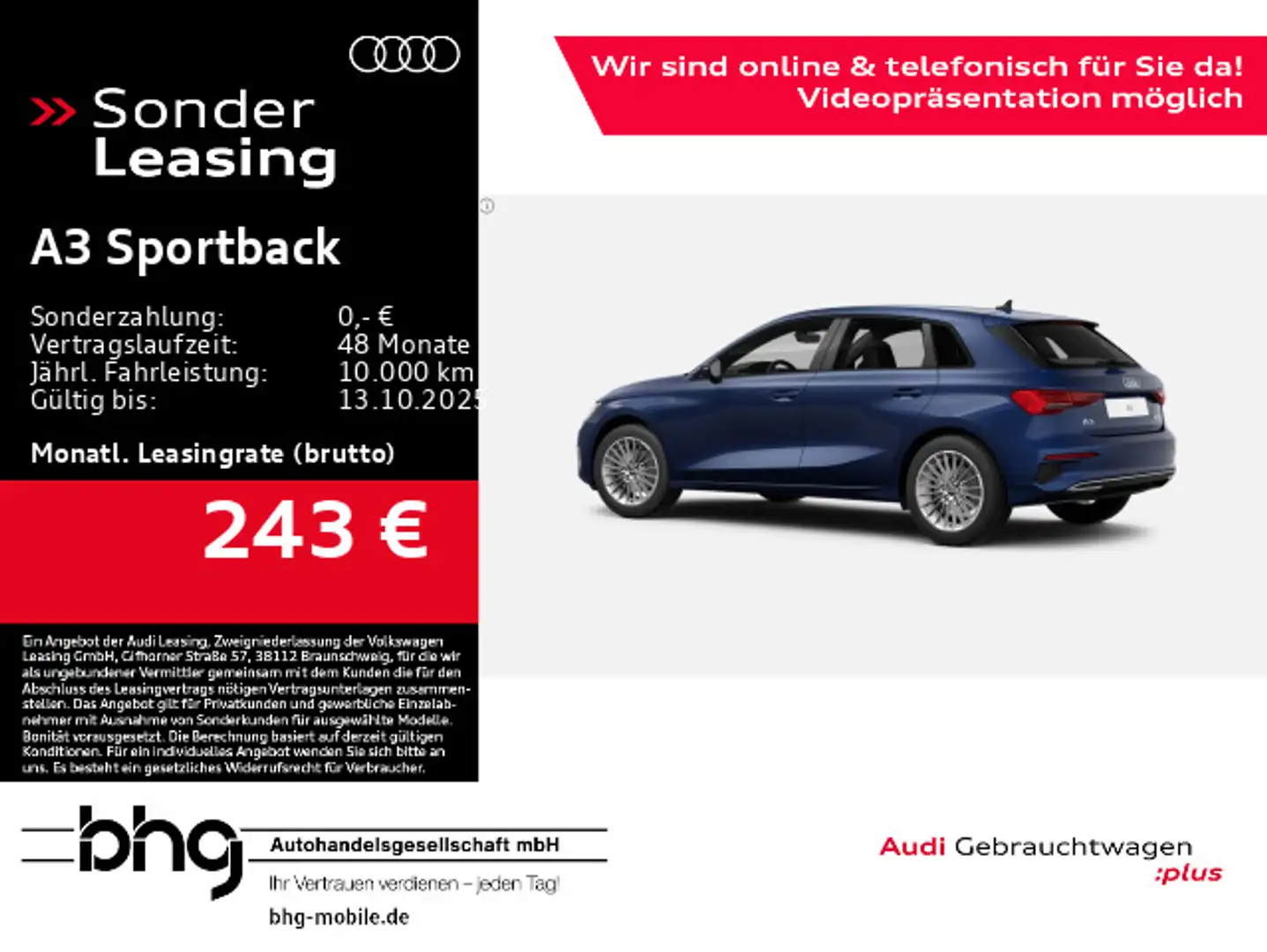 Audi A3 35 TFSI advanced Infotainment-Paket Blau - 1