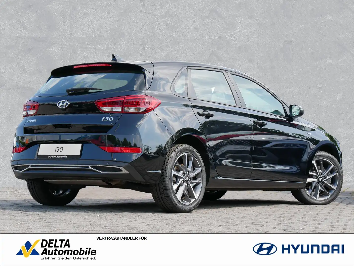 Hyundai i30 1.0 TGDI 48V Trend Navi Voll-LED Carplay Negru - 2