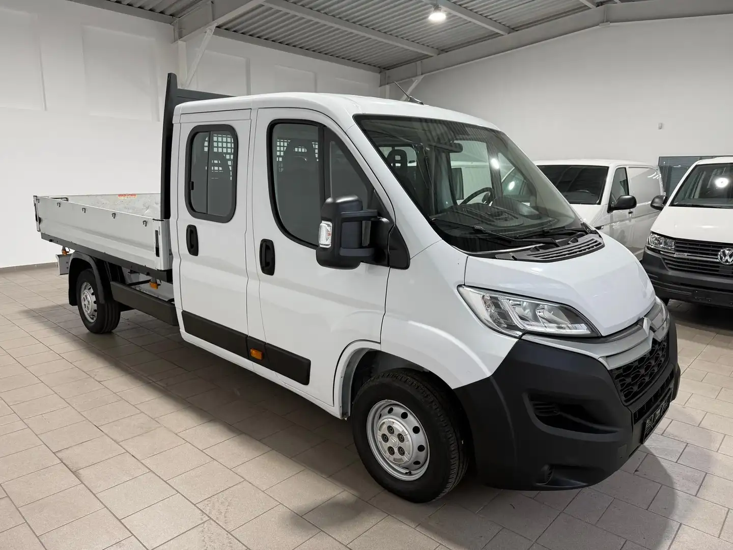 Citroen Jumper 35 Pritsche-Doka (7-Si.),L3,Klima,AHK Weiß - 2